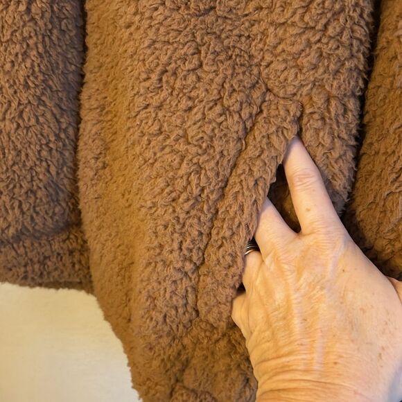 Goods for life SO cropped zipper jacket Sz XS brown - Picture 3 of 7